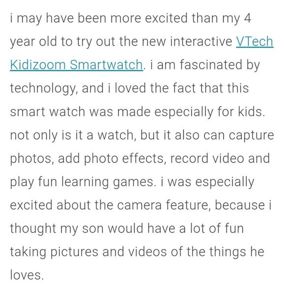 VTech Kidizoom Smartwatch in Blue - Picture 5 of 5